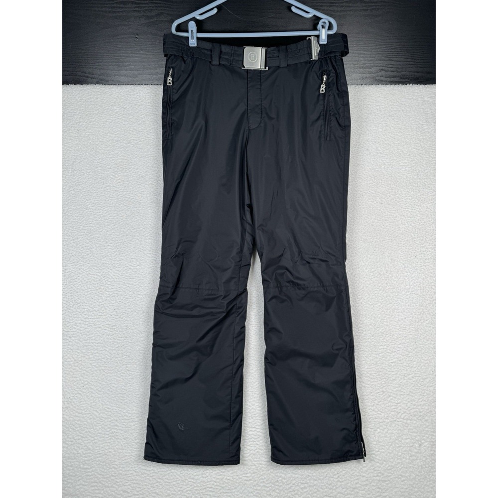Vintage Bogner Dorea Belted Snow Pants Black Women's 36 (fits 34x31)